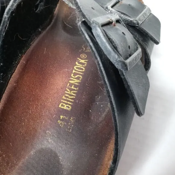Birkenstock black and brown sandals size 41