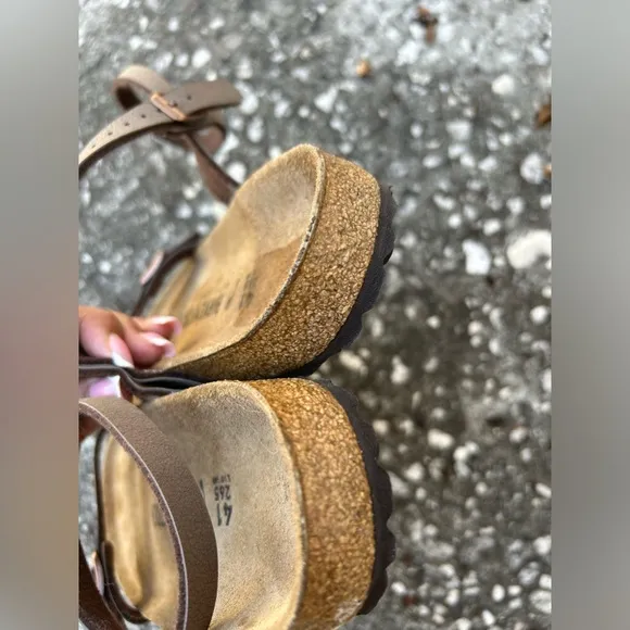 Birkenstock Daloa mocca ankle strap sandals