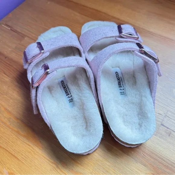 Birkenstock fleece lined sandals