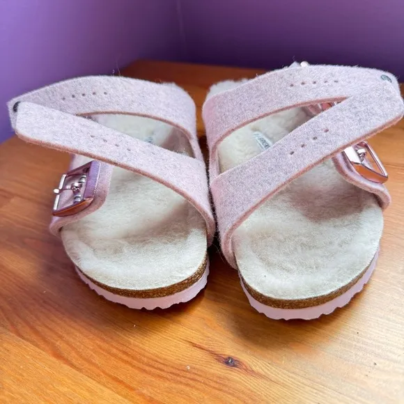 Birkenstock fleece lined sandals