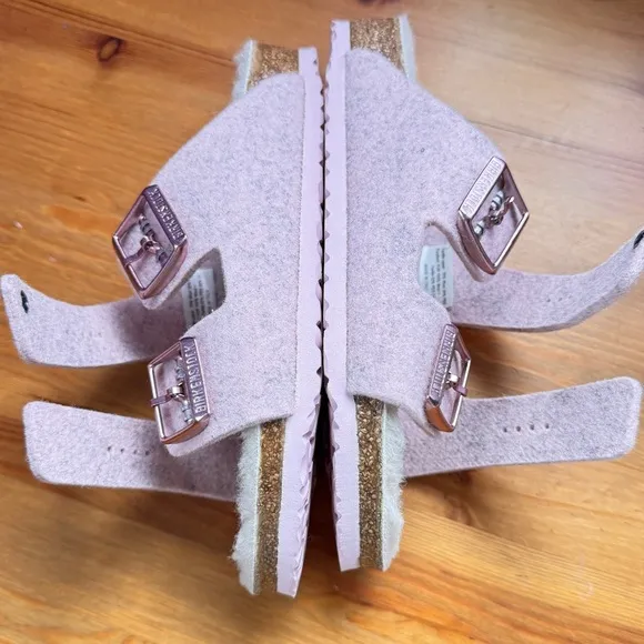 Birkenstock fleece lined sandals