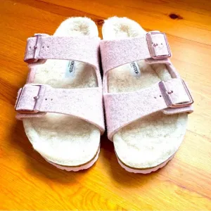 Birkenstock fleece lined sandals