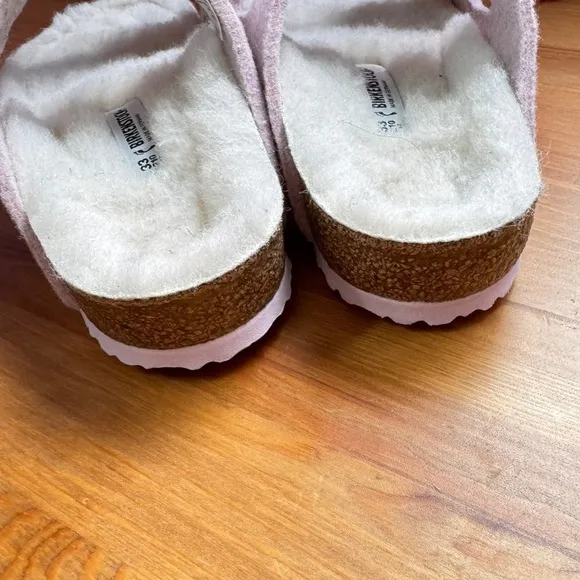 Birkenstock fleece lined sandals