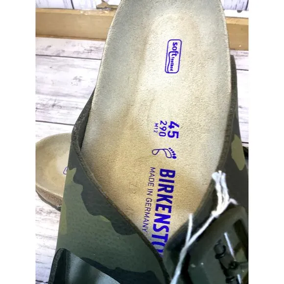 Birkenstock Men’s Narrow Zurich Green Camo Slides Sandals
