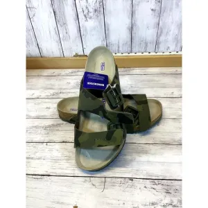 Birkenstock Men’s Narrow Zurich Green Camo Slides Sandals