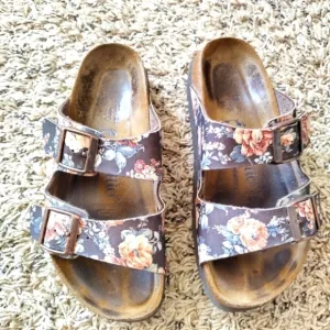 Birkenstock papillio floral Arizona sandals sz 5