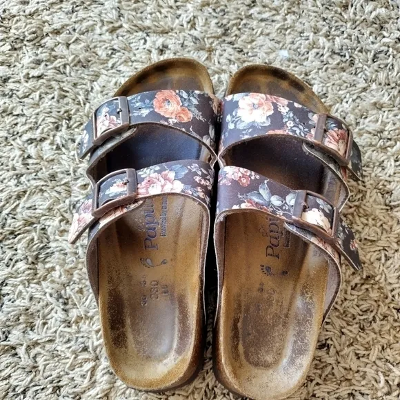 Birkenstock papillio floral Arizona sandals sz 5