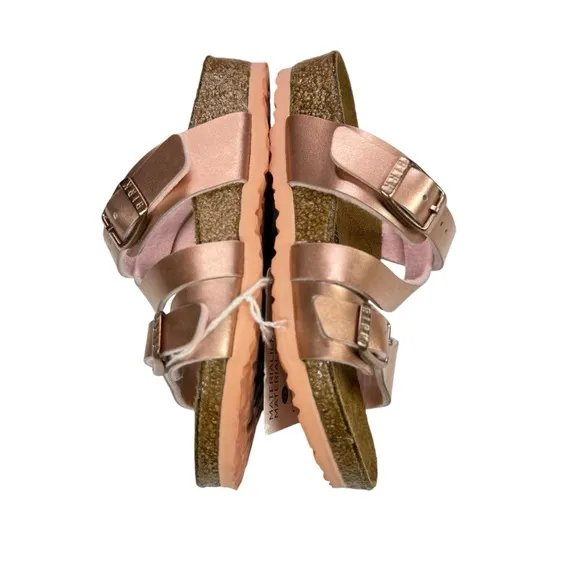 Birkenstock Salina Kids Sandals in Metallic Rose, NWT, 26/US 8.
