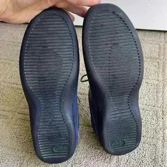 Blue suede walking shoes