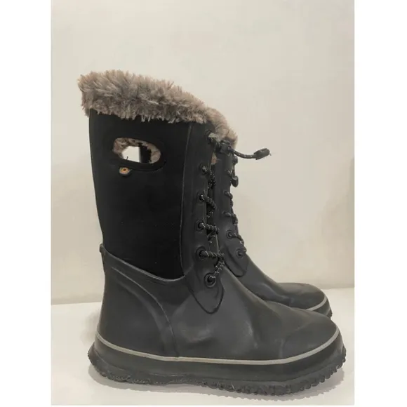 Bogs Arcata Camo Fur Lined Winter Snow Boots Youth 5 Women 7 Waterproof
