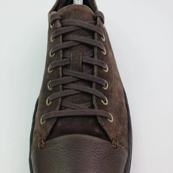 Born Bayne Mens Size 9 Brown Suede Lace Up Casual Low Sneaker Shoes H38623