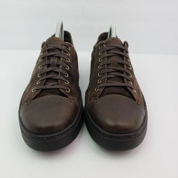 Born Bayne Mens Size 9 Brown Suede Lace Up Casual Low Sneaker Shoes H38623