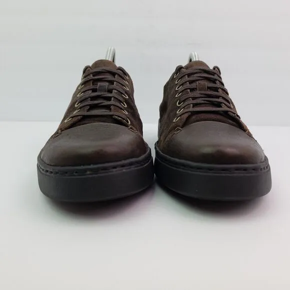 Born Bayne Mens Size 9 Brown Suede Lace Up Casual Low Sneaker Shoes H38623