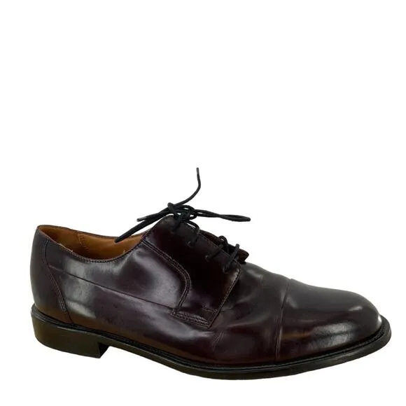 Bostonian First Flex Oxford Dress Shoes Men's Size 10M Lace Up Dark Brown