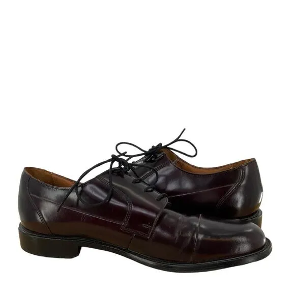 Bostonian First Flex Oxford Dress Shoes Men's Size 10M Lace Up Dark Brown
