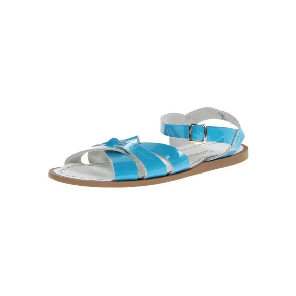 Brand new salt water sandals original big kid 4 ladies 6 36 turquoise blue box