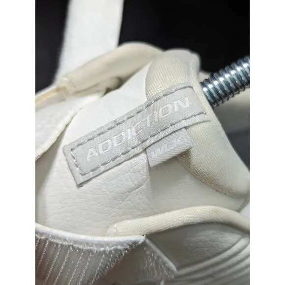 Brooks Addiction Walker V-Strap 2 Sneakers Walking Shoes White Size 8 Extra Wide