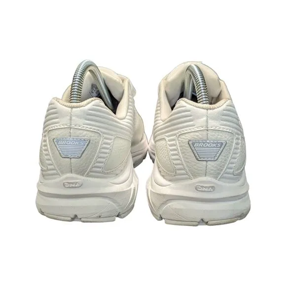Brooks Addiction Walker V-Strap 2 Sneakers Walking Shoes White Size 8 Extra Wide