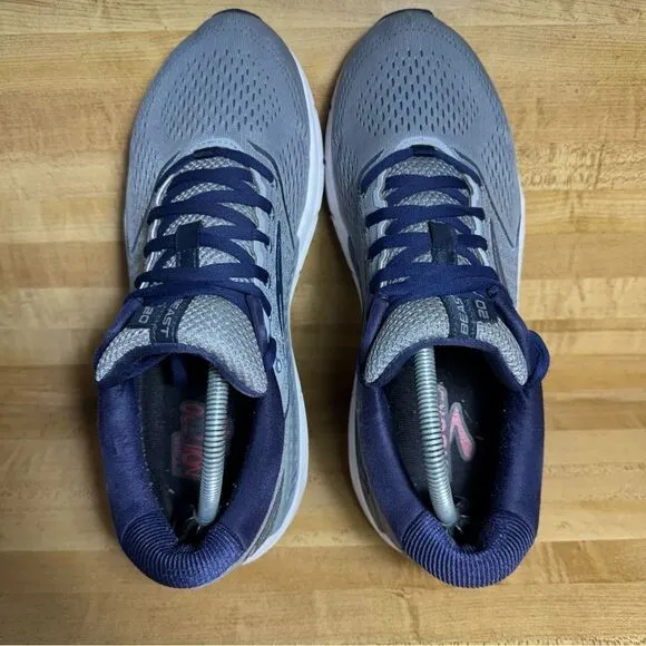 Brooks Beast 20 Men’s Size 10.5b Medium Gray And Blue Shoes Sneakers Walking