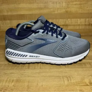 Brooks Beast 20 Men’s Size 10.5b Medium Gray And Blue Shoes Sneakers Walking