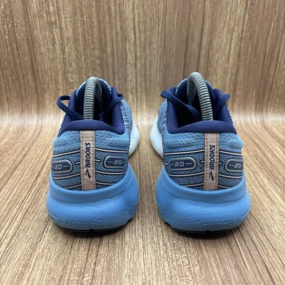 Brooks Glycerin 20 Womens Running Shoes Blissful Blue  Peach Sneakers Size 9 B