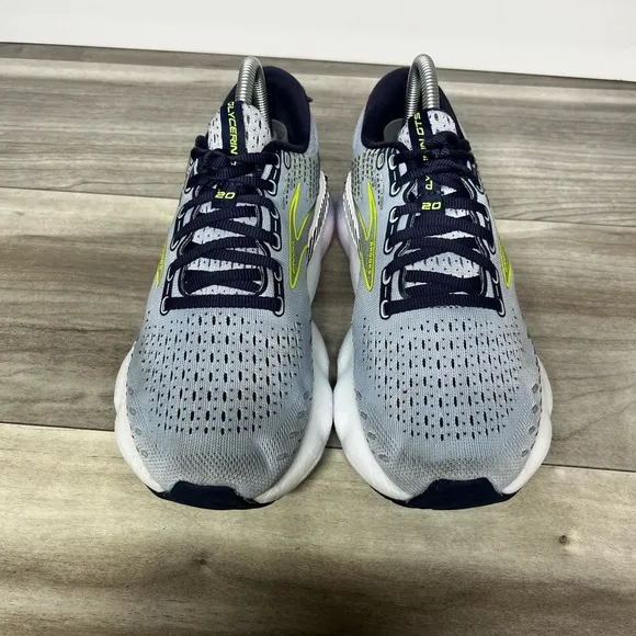 Brooks Glycerin GTS 20 light Blue Nightlife Shoes Womens 9 Gym Running Walking