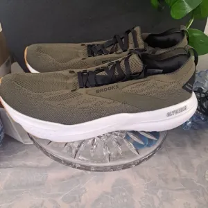 Brooks Men's Olive Running ShoesGlycerin StealthFit 21 Size 15 D
