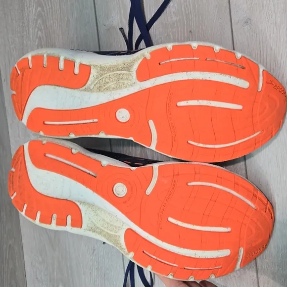 Brooks Men'sGlycerin GTS 20 Blue&amp; Orange Running Shoes Sz 12 Medium D