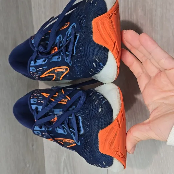 Brooks Men'sGlycerin GTS 20 Blue&amp; Orange Running Shoes Sz 12 Medium D