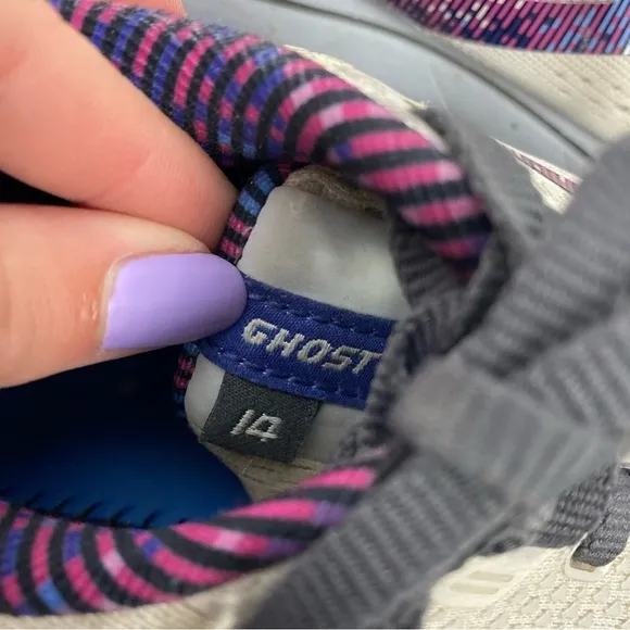 Brooks purple &amp; white Ghost 14 athletic sneakers shoes running