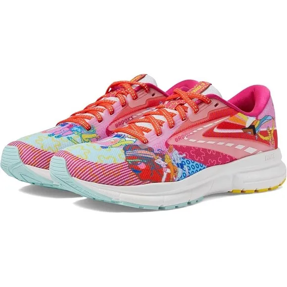 Brooks Trace 3 Colorful Pink/Blue/Yellow Running Shoes | NEW/NIB Limited Edition