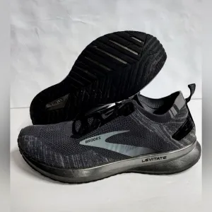 Brooksl Levitate 4 Mens Running Shoes Black/Grey  Sz 10 M. Men's 🔥