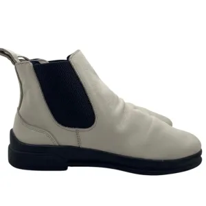 Bueno Womens Shoes Scout Chelsea Boots Sz 6.5 White Leather Ankle Booties Casual