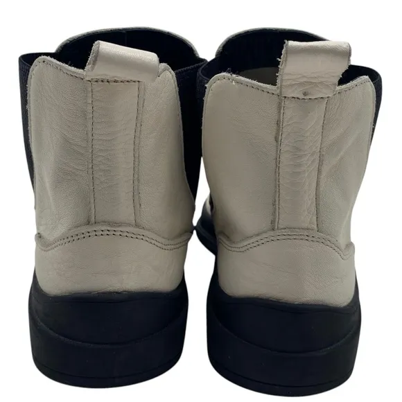 Bueno Womens Shoes Scout Chelsea Boots Sz 6.5 White Leather Ankle Booties Casual