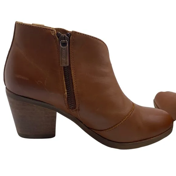 Bussola Womens Shoes Reikiavik Roxane Boots 7 Brown Leather Embroidered Casual
