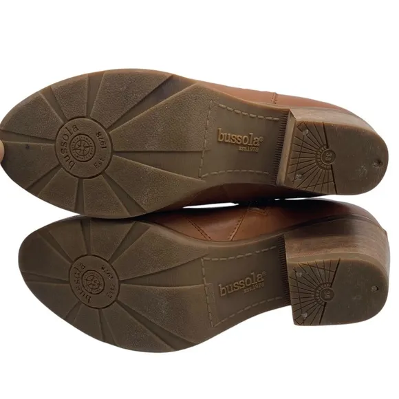 Bussola Womens Shoes Reikiavik Roxane Boots 7 Brown Leather Embroidered Casual