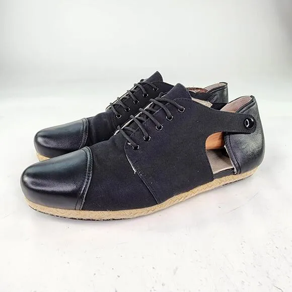 Camper Ltd To&amp;ether Jaime Hayon Shoes US 10 Eur 43 Black Cutout Dress Espadrille