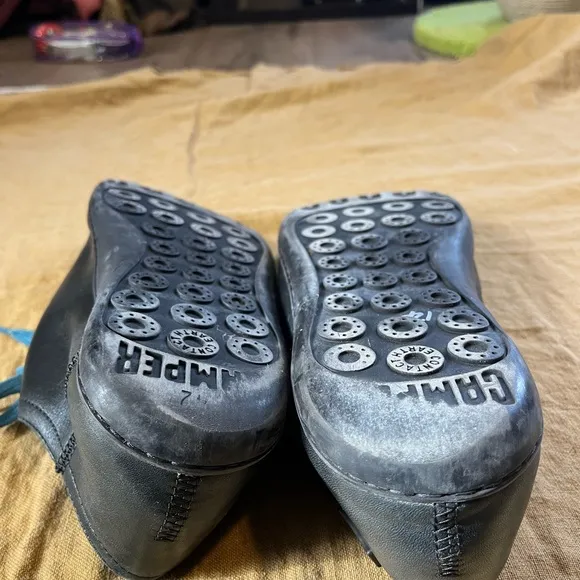 Camper Peu Men's Black leather shoe earth connect size 9