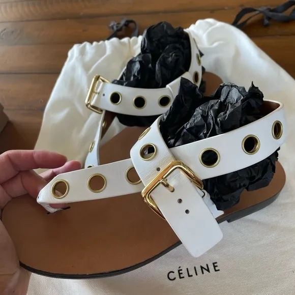 Celine leather sandals