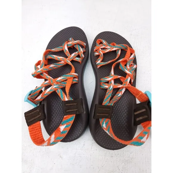 Chaco Z/2 Sandals Womens Size 8 Orange Multicolor