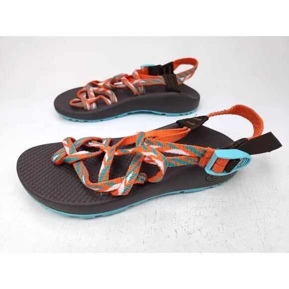 Chaco Z/2 Sandals Womens Size 8 Orange Multicolor
