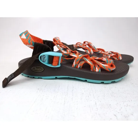 Chaco Z/2 Sandals Womens Size 8 Orange Multicolor