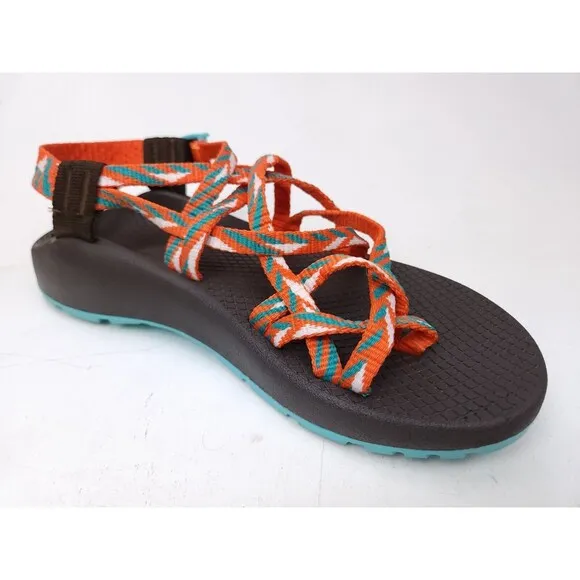 Chaco Z/2 Sandals Womens Size 8 Orange Multicolor