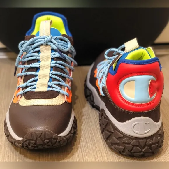 Champion Tank Multi Big C Sneaker Style CP100019 Caviar Brown color size 9.5