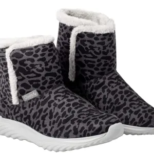 Cheeks Tony Little Gray Cheetah Mobwife Whimsical  Fit Body Sport Boots Size 9
