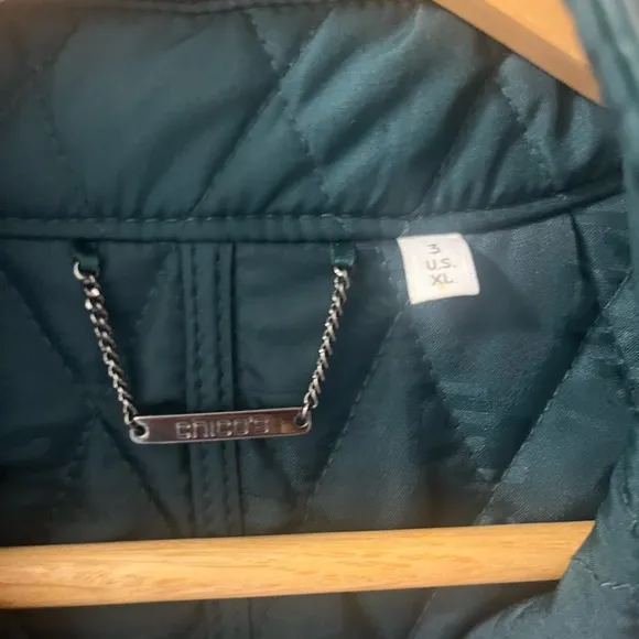 Chico’s Quilted Mid-Length Jacket