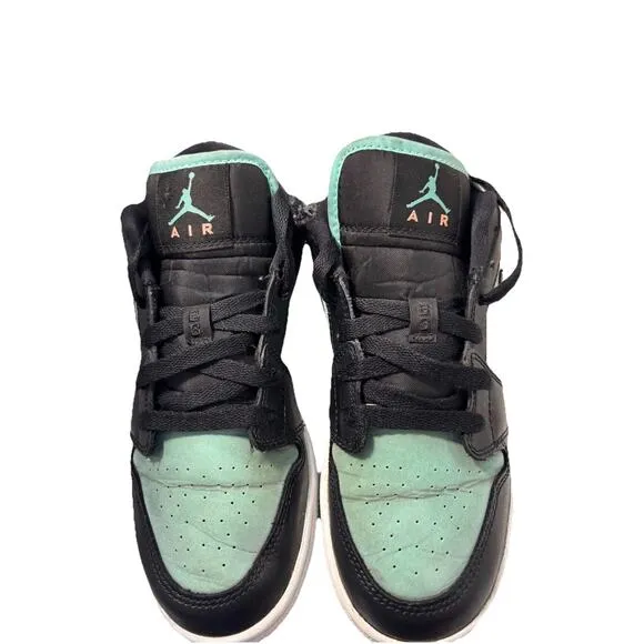 Children's Jordan 1 Low SE Tropical Twist Teal Black Shoes Size 4.5Y