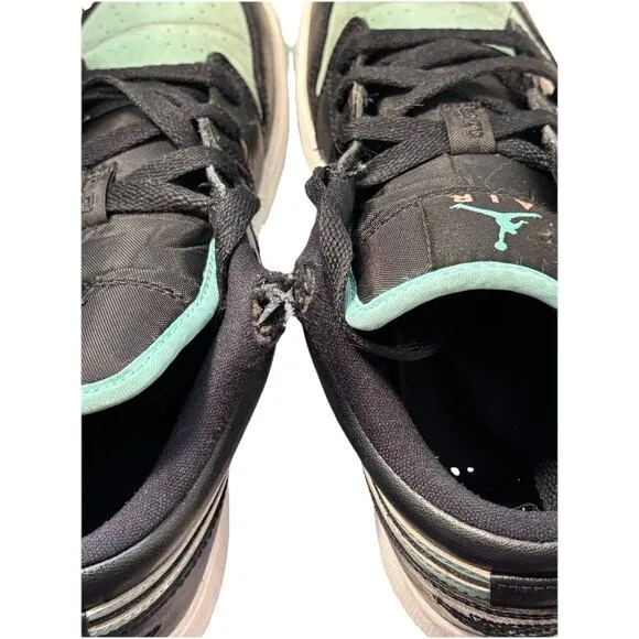 Children's Jordan 1 Low SE Tropical Twist Teal Black Shoes Size 4.5Y