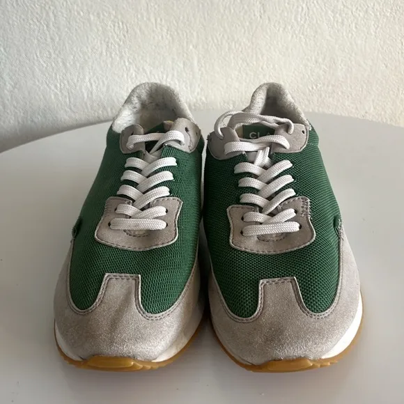 CLAE Los Angeles Runyon Sneakers Vegan 6 (EUR 38) Olive Green Gray Shoes