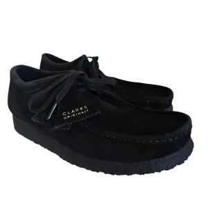 Clarks Originals Wallabee Shoes Black Suede Mens 7.5 Ankle Boots Preppy Casual